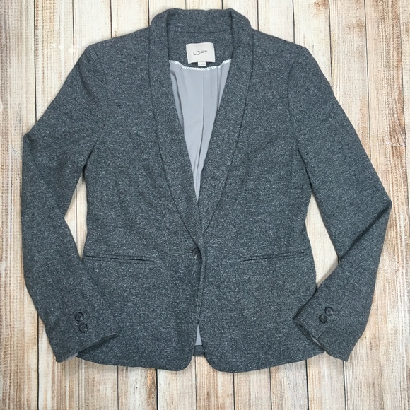 loft gray blazer